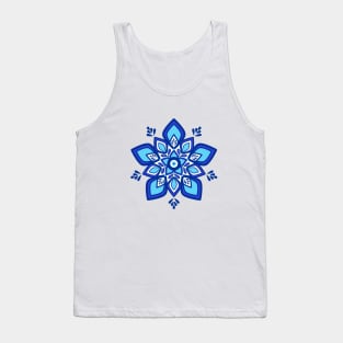 Evil Eye Mandala Blue Tank Top